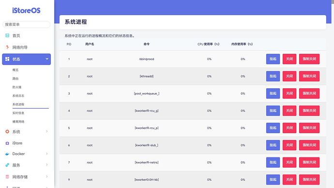 状态 》 系统进程