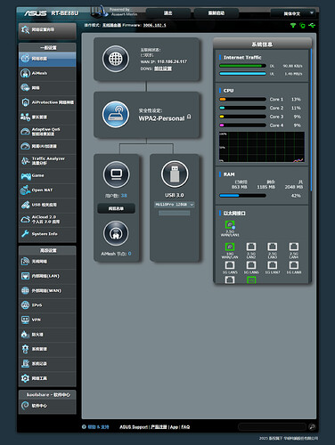 FireShot Capture 001 - 华硕无线路由器 RT-BE88U - 网络地图 - 192.168.3.1