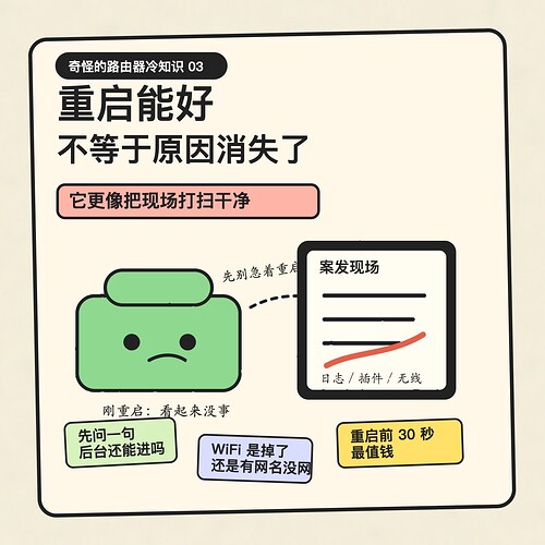 奇怪的路由器冷知识：重启能好不等于原因消失